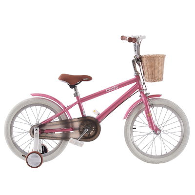 Pink Color Lightweight Kids Bike 12inch With Basket And Training Wheel OEM Available