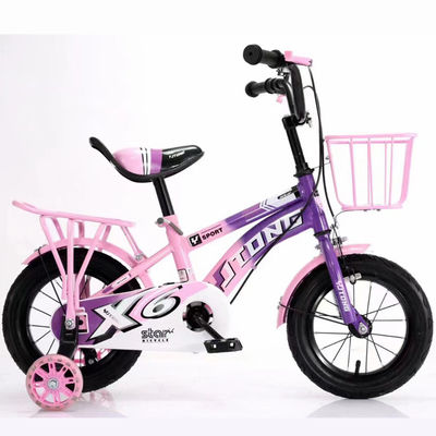 Non Foldable Leather Seat Lightweight Kids Bike For Girl High Durability