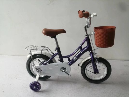 Coaster Brake Green Color 14 Inch Kids Bicycle Bicycle With Basket